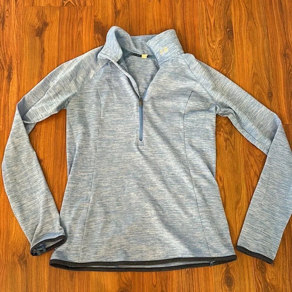 Under Armour Blue half zip hoodie. Size xs